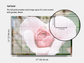 Dry Erase Magnetic Multipurpose Planner- Hybrid Pink Tea Rose Heart Flower