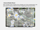 Dry Erase Magnetic Multipurpose Planner- Frost Aster Flowers