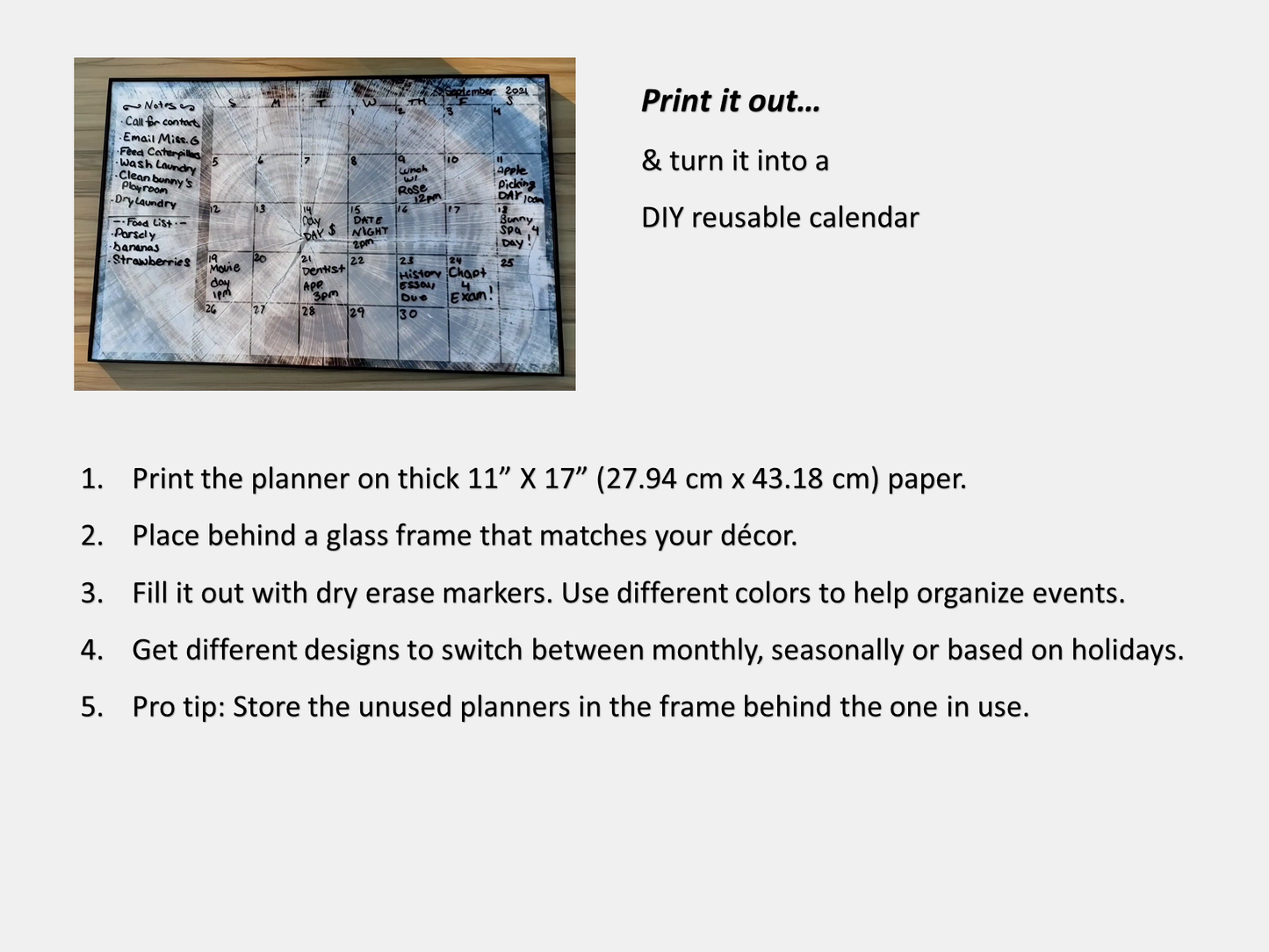 Digital Multipurpose Planner- A Golden Forest Floor
