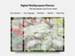 Digital Multipurpose Planner- Christmas Holly Plant Red Berries