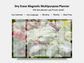 Dry Erase Magnetic Multipurpose Planner- Christmas Holly Plant Red Berries